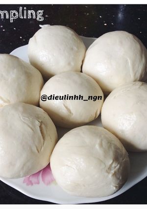 Hình của món Banh bao sữa chay.