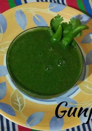 A picture of Palak chatni.
