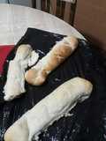 Pan casero relleno con dulce de batata