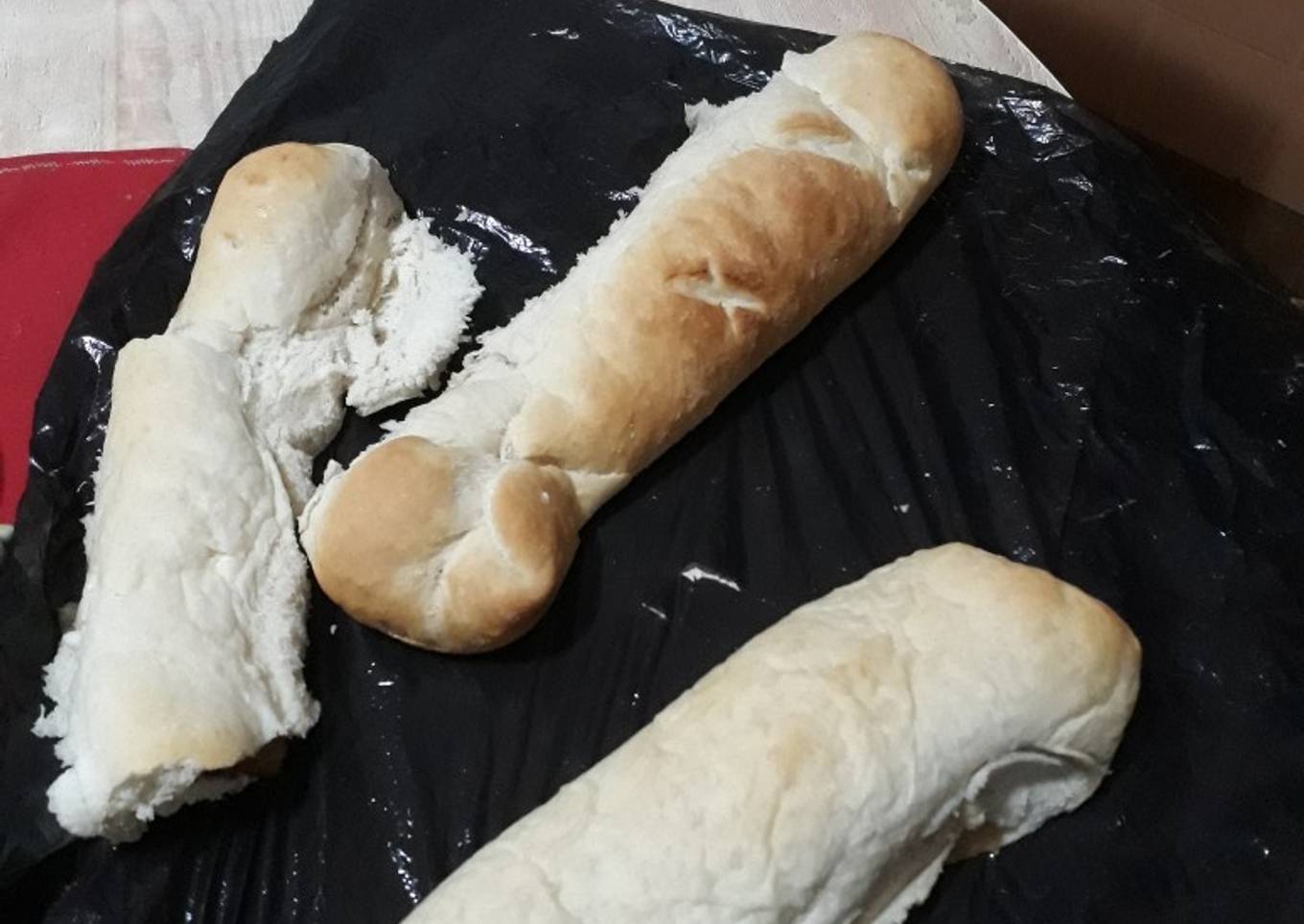 Pan casero relleno con dulce de batata