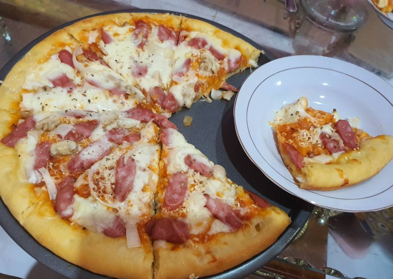 Pizza beff mushroom