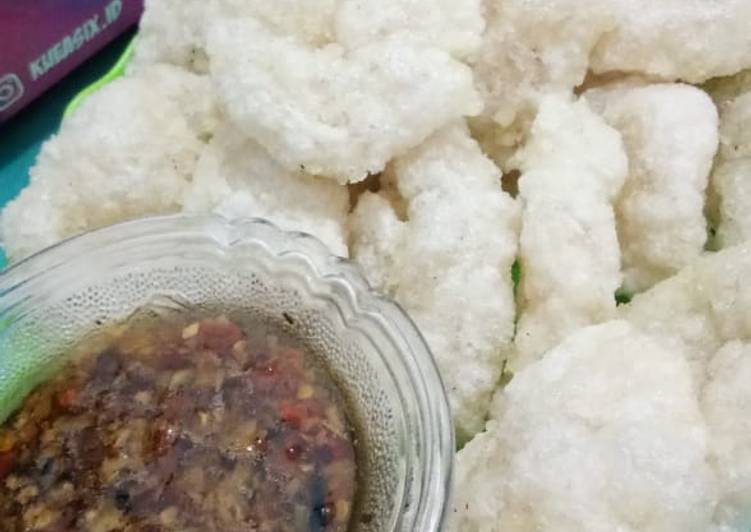 Cara Gampang Membuat Cireng Udang Sambal Gula Merah, Lezat Sekali