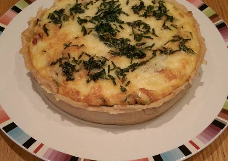 Recipe of Homemade Cheddar, Bacon &amp; Tomato Tart