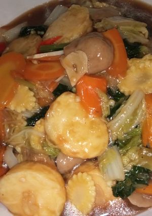 Foto resep Sapo tahu saus tiram