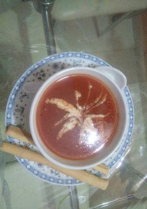 A picture of Tomato soup.
