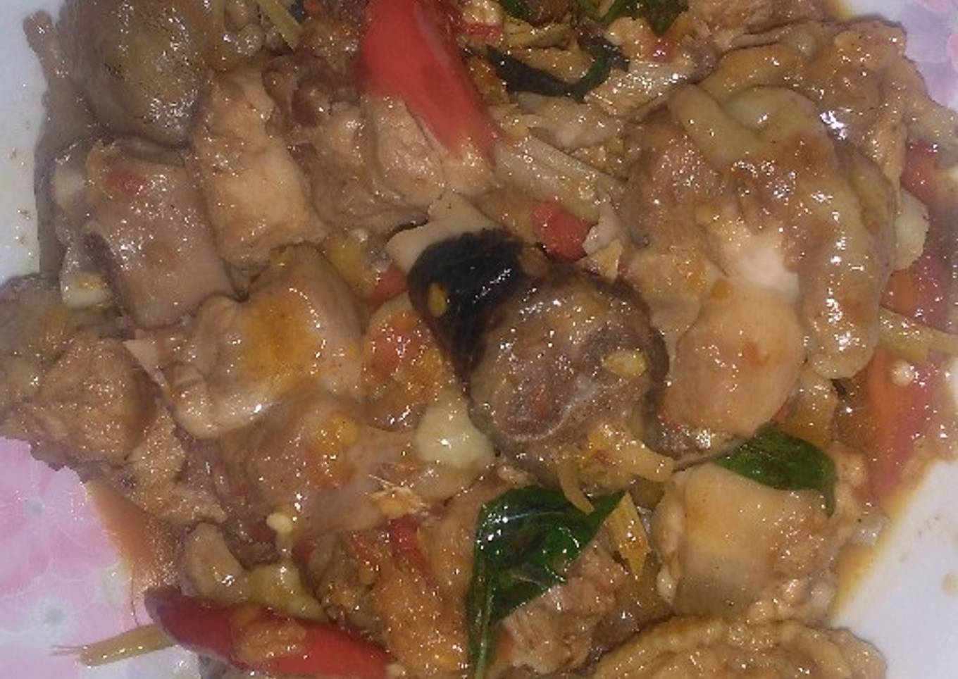 Ayam rica-rica pedas manis