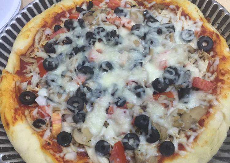 بيتزا بالدجاج pizza chicken 🍕