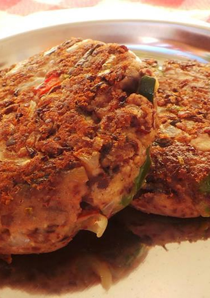Una foto de Hamburguesa Vegana de Azuki