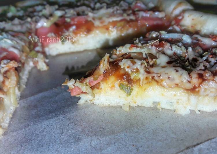 Pizza Sausage Bolognese, Pizza Dough Simpel π