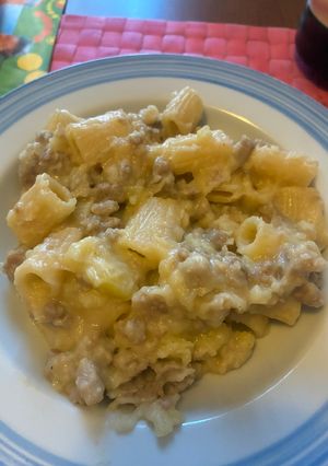 Foto di Pasta con crema di patate e salsiccia