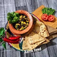Aloo Spring onion Bhujya A picture of Aloo Spring onion Bhujya.