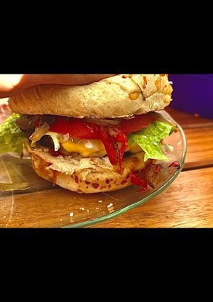 Una foto de Hamburguesas ricas y saludables