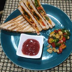 A picture of Grilled veggie Sandwich.