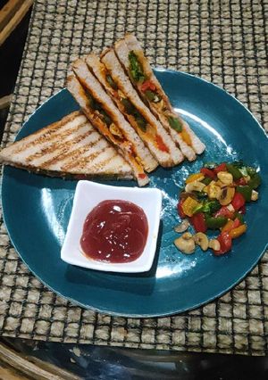 A picture of Grilled veggie Sandwich.