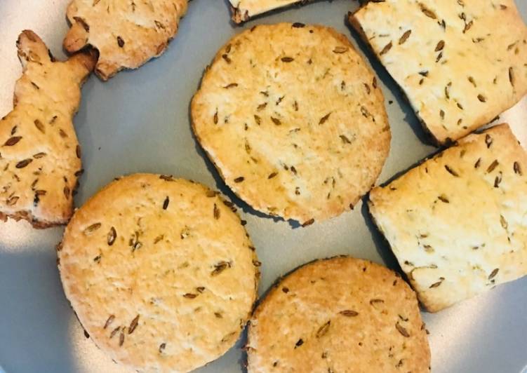 Simple Way to Make Any-night-of-the-week Cumin cookies/ Jeera biscuits