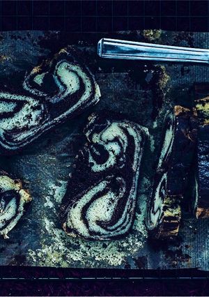 A picture of Vegan Marble Cake.