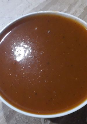 A picture of Homemade tomato sauce.