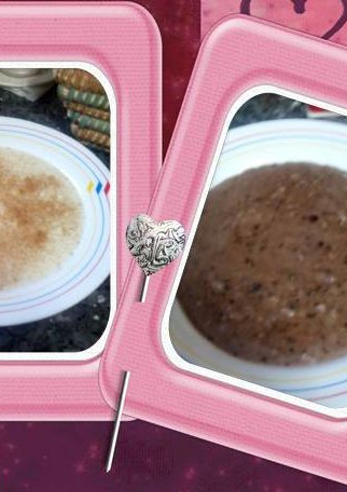 Una foto de Arroz con leche clásico y de chocolate
