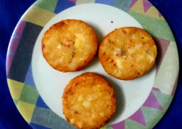 Steps to Make Quick Rice tikki