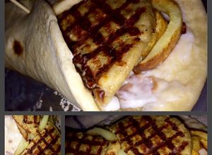 صورة لوصفة البرجر الخفيف بالتورتيلا 🌯