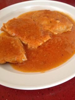 Una foto de Lomo en salsa