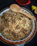 طبق الأرز بالبزاليا واللحم