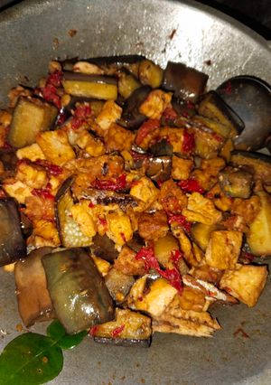 Foto resep Balado terong, tongkol, tahu, tempe