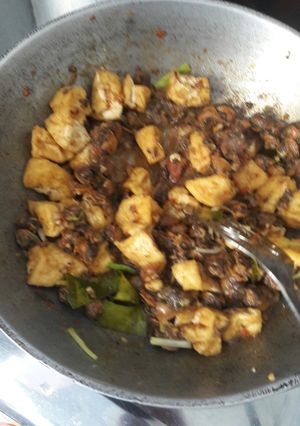 Foto resep Sambal goreng kerang tahu