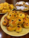 Lussekatt/Bollos de Azafrán para Santa Lucía