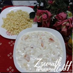A picture of Classic Macaroni and Fruit Salad.