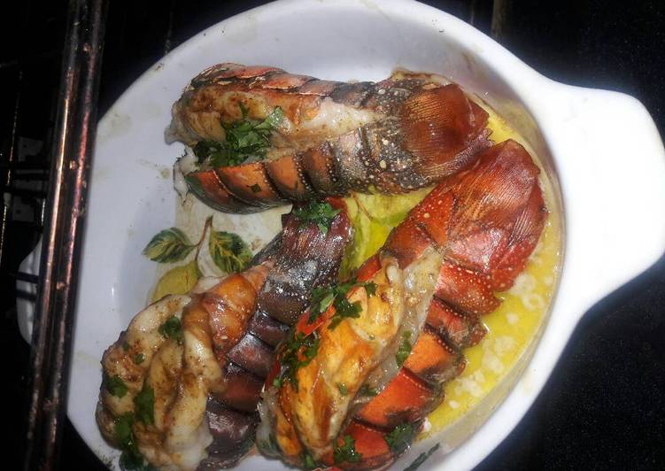 Langostas a la mantequilla a mi manera