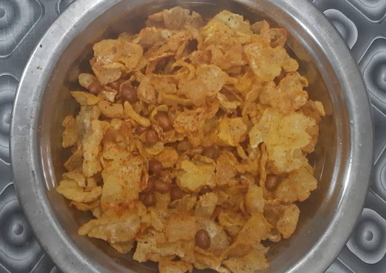 Corn poha chivda