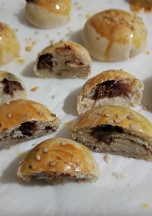 Una foto de Bolitas de pan rellenas de Nutella