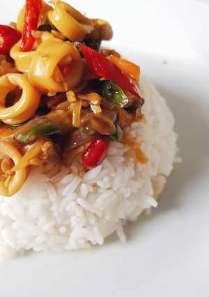 Foto resep Oseng cumi pedas
