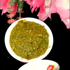 Green pudina Chutney A picture of Green pudina Chutney.