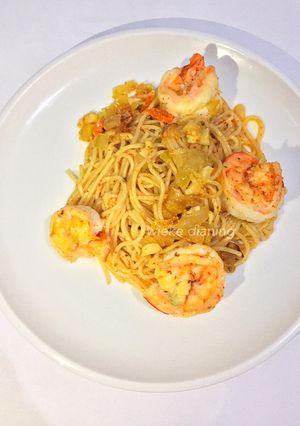 Foto resep Simple Shrimp Pasta