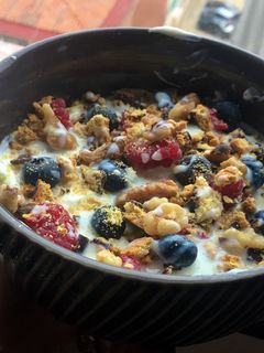 Una foto de Yogur de desayuno