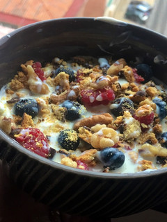 Una foto de Yogur de desayuno