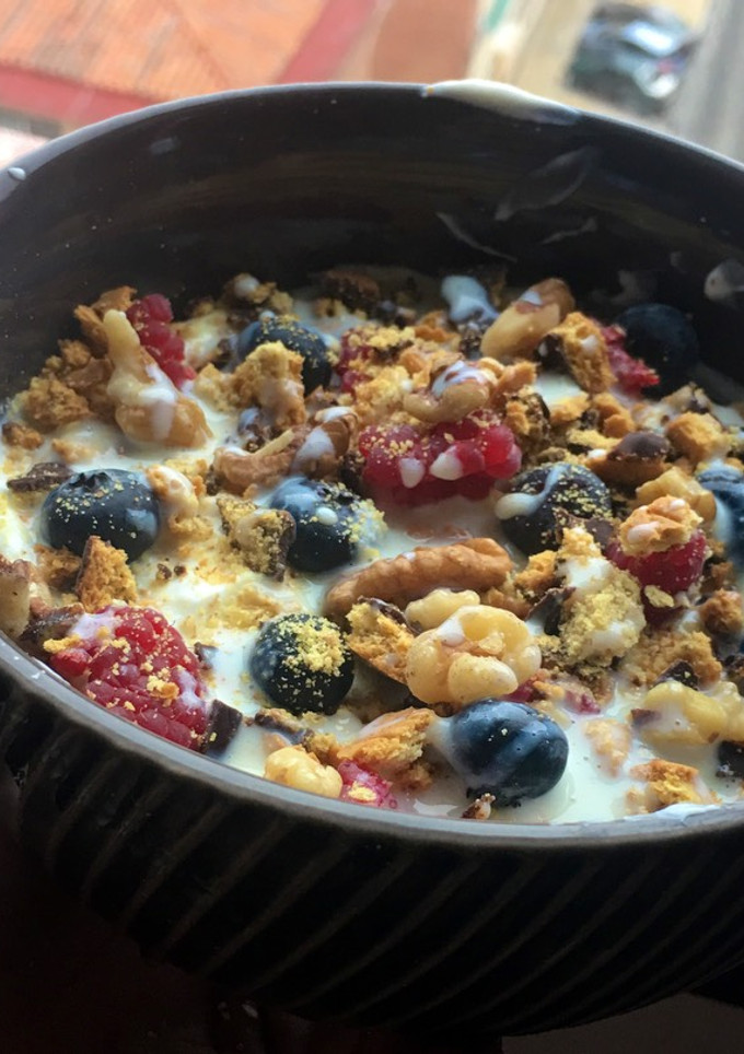 Una foto de Yogur de desayuno