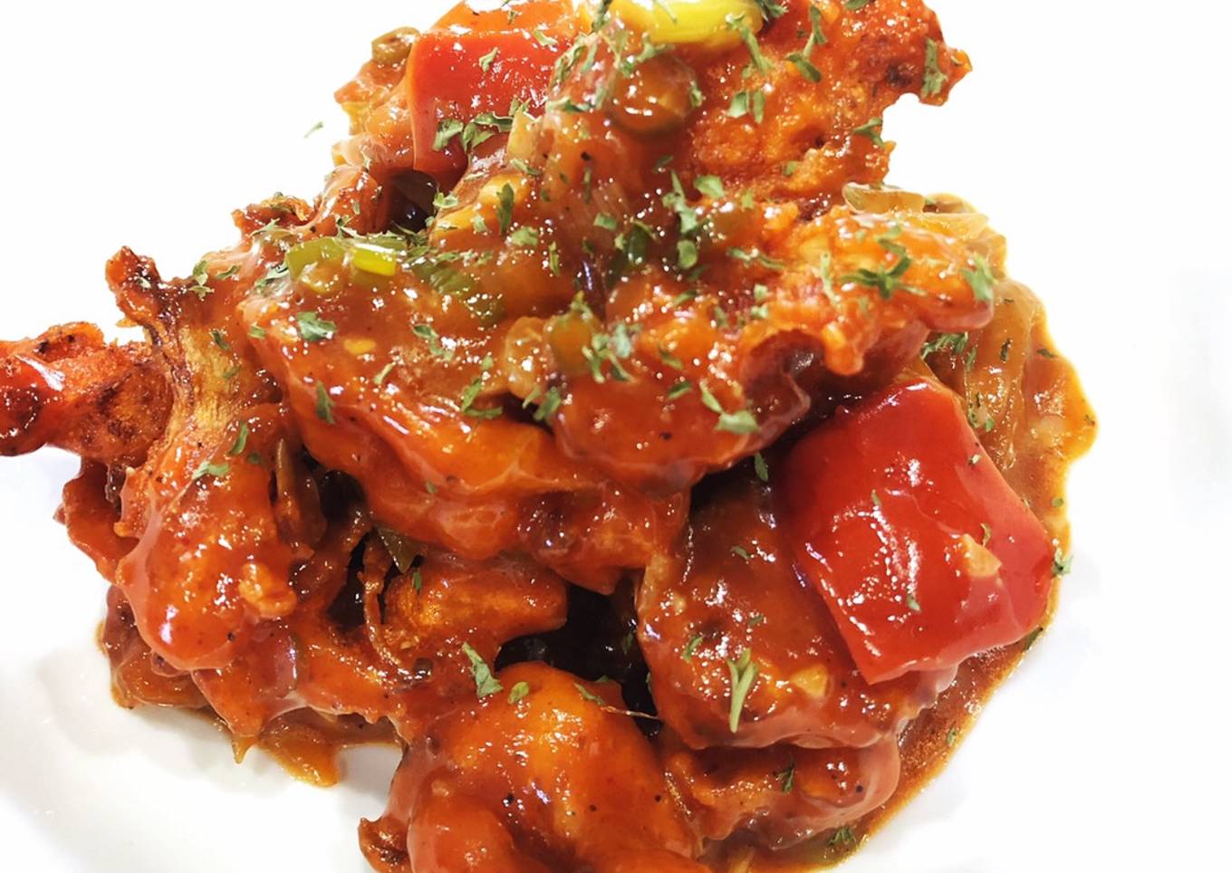Gobi manchurian - Kembang Kol Goreng (vegan)