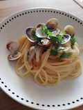 Spaghetti con vongole e cannolicchi in bianco 🐚😋😋
