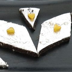 A picture of Chocolate Kaju Katli.