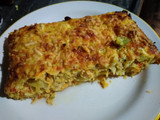 Pastel verdura rallada