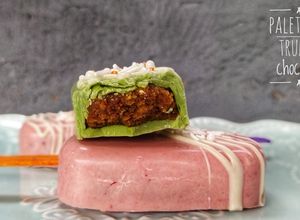 Una foto de Paletas de trufa y chocolate