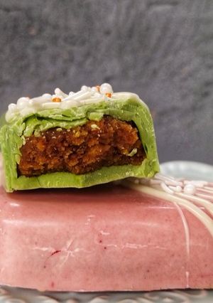 Una foto de Paletas de trufa y chocolate
