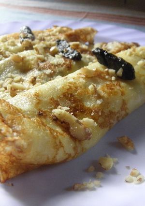 Una foto de Panqueques neutros con rellenos dulces o salados, vos elegís :)