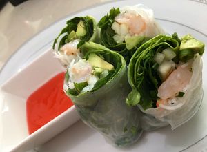 Una foto de Springs Rolls de camarón
