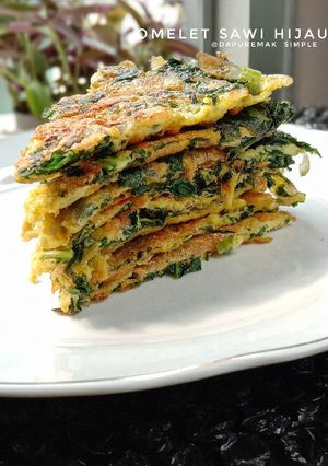 Foto resep Omelet Sawi Hijau