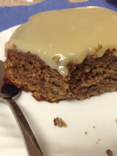 A picture of Sticky Date Cake with Toffee Sauce.