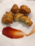 Croquetas de arroz fritas